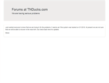 Tablet Screenshot of forums.tnducks.com